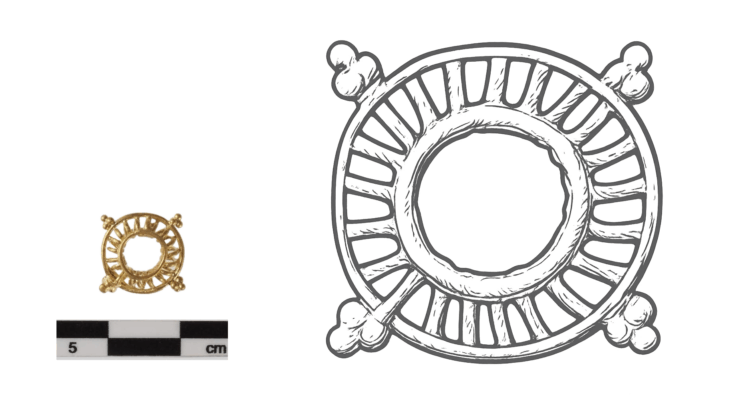 Filigrant arbejde. En guldperle fra jernalder.